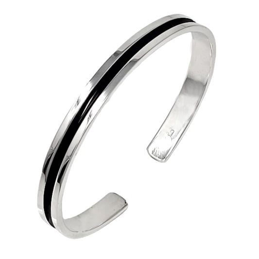 mens classic sterling silve bangle 