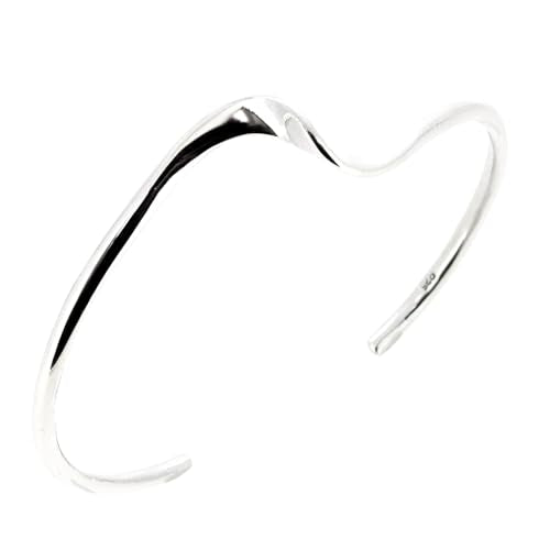 plain silver bangle for women