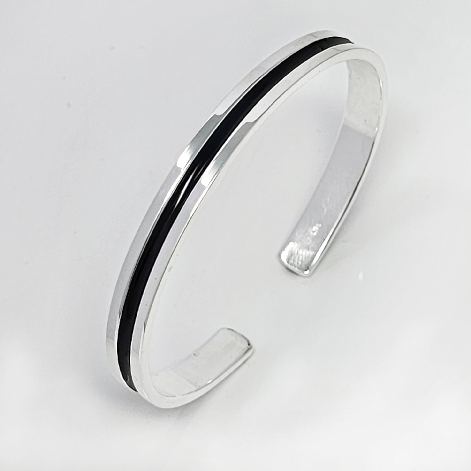 mens classic sterling silve bangle 