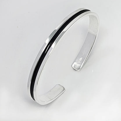 mens classic sterling silve bangle 